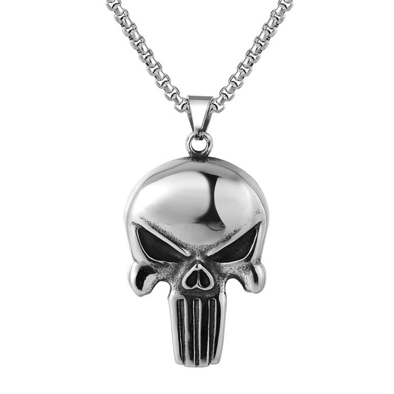Wholesale Titanium steel men's eagle wings gold-plated necklace